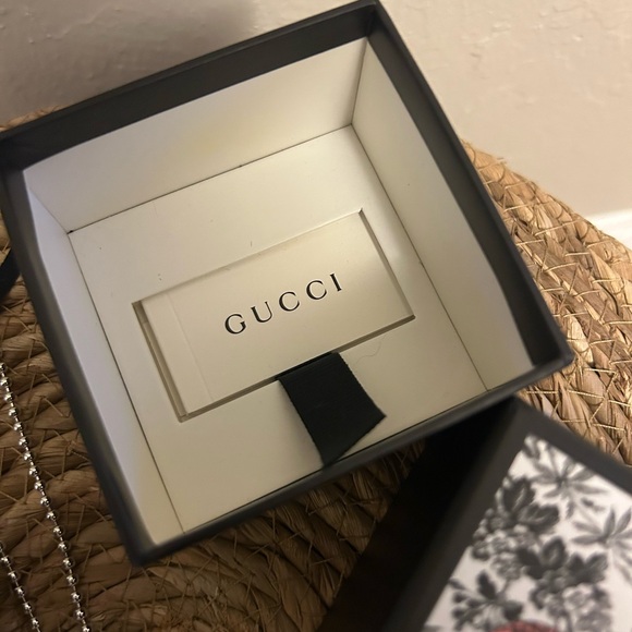 ๐ Gucci Interlock Logo Ball Chain Necklace 925 Sterling Silver - Picture 3 of 6